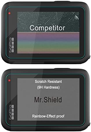 Mr.Shield [3-Pack] מגן מסך עבור GoPro Hero 11 / GoPro Hero 10 / GoPro Hero 9 מצלמת פעולה, [אחורי+עדשה+חזית]